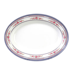 Thunder Group 2009AR Rose melamine oval platter, top view