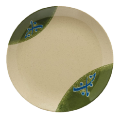 GET 207-5-TD Traditional 10.5 inch melamine round plate, top view