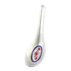Thunder Group 7003AR won ton soup spoon in Rose melamine, product view