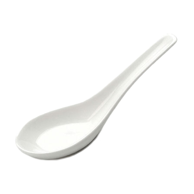 Thunder Group 7003W Melamine Wonton Soup Spoon, 3/4 oz.