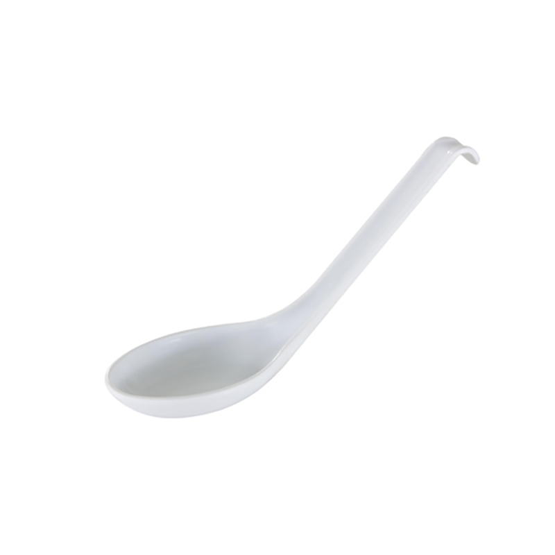 Thunder Group 7200WT Melamine Soup Spoon, White (Dozen)