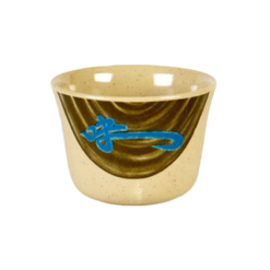 Thunder Group 9152J Wei melamine tea cup in beige, side view