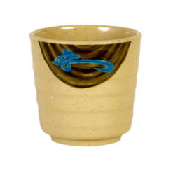 Thunder Group 9302J Wei melamine tea cup in beige, side view