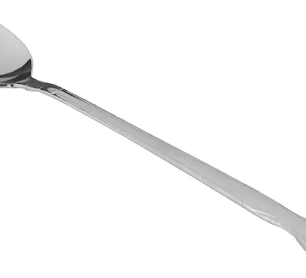 Thunder Group SLSF115 Sunflower iced tea spoon in bright-finish 18/0 stainless steel, full view