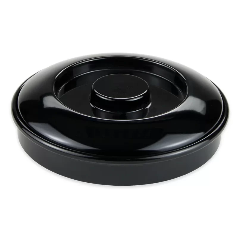 GET TS-800-BK Viva Mexico Round Tortilla Server with Lid, Black