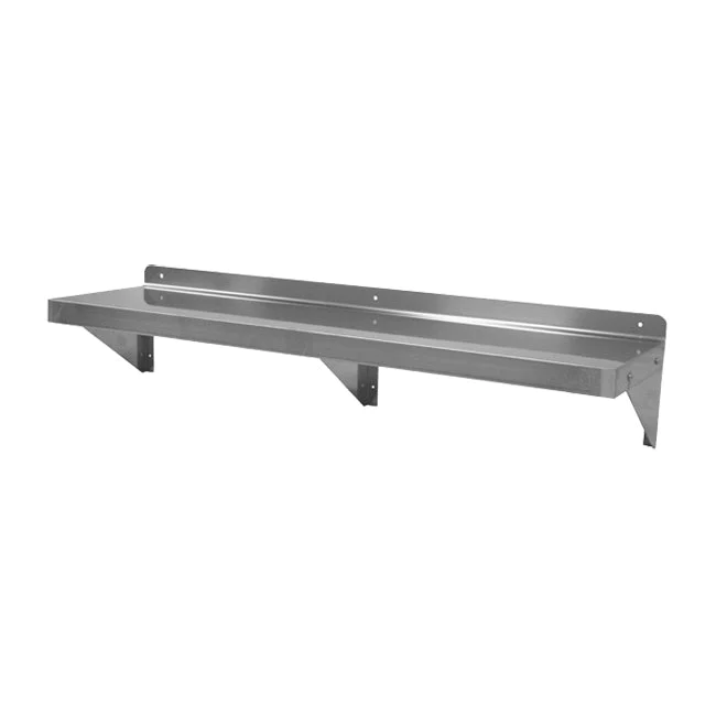 GSW WS-W1236 Wall-Mounted Stainless Steel Shelf, 12" x 36"