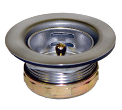 GSW AA-141 mini-basket hand sink strainer in stainless steel, product view