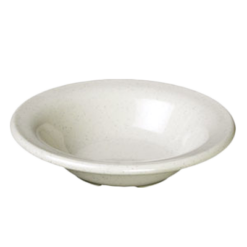 Thunder Group AD305WS melamine fruit bowl in white San Marino pattern, top angled view