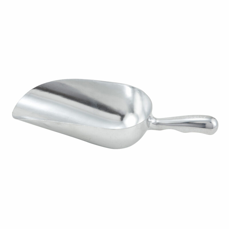 Winco AS-24 One-Piece Aluminum Scoop - ( 24 oz. )