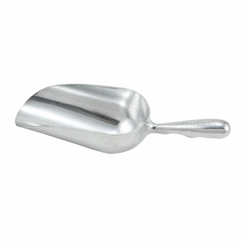 Winco AS-5 One-Piece Aluminum Scoop - ( 5 oz. )