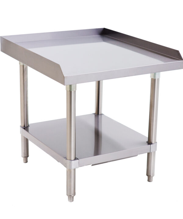 Atosa ATSE-3024 stainless steel equipment stand in brushed stainless, front view