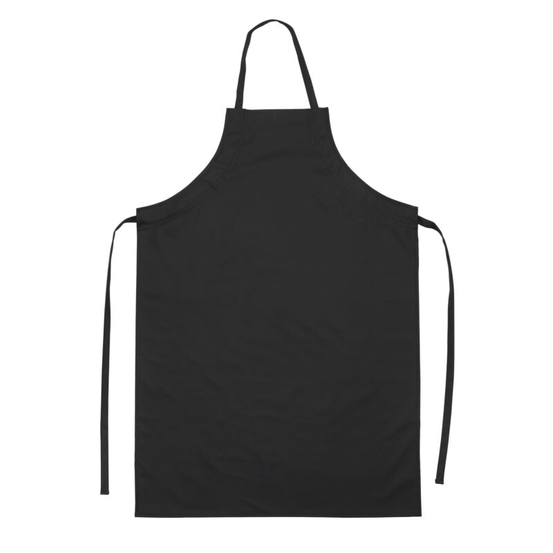 Winco BAW-2540BK Signature Chef Full-Length Black Dishwashing Apron ( 40"L x 25 1/2"W )