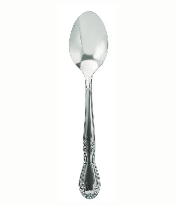 Thunder Group SLSF114 Sunflower dessert spoon in bright-polished 18/0 stainless steel, full view