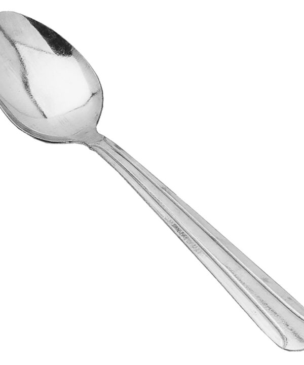 Thunder Group SLDO004 Domilion dessert spoon in 18/0 stainless steel, full view