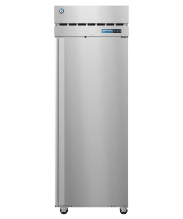 Hoshizaki F1A-FS Steelheart Series reach-in freezer in stainless steel, full solid door front view