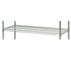 GSW WSC-1824 chrome-plated wire shelf in chrome finish, top view
