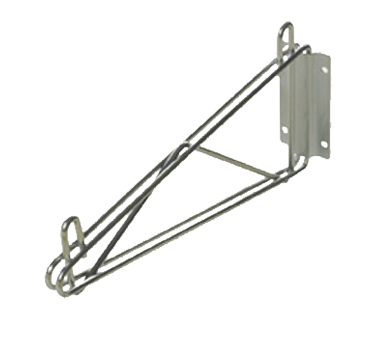 GSW WSC-24B 24" Chrome Wire Shelving Wall Bracket (Pair)