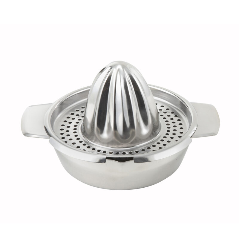 Winco JC-4 Stainless Steel Manual Citrus Juicer - ( 5" dia. )