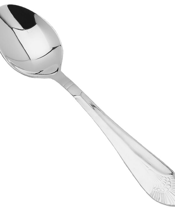 Thunder Group SLEL205 Elizabeth iced tea spoon in mirror-finish 18/10 stainless steel, front view