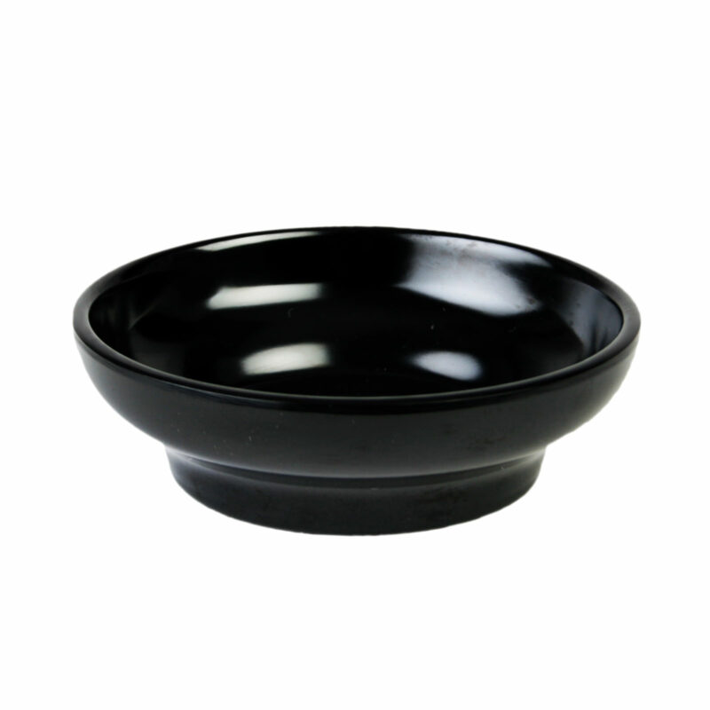 Thunder Group ML351BL1 Black Melamine Salsa Bowl, 4.5 oz