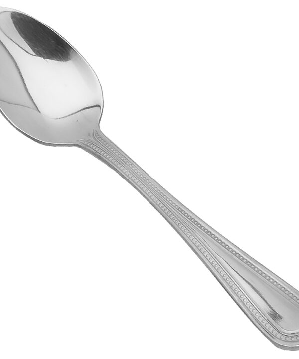 Thunder Group SLNP004 Jewel dessert spoon in mirror-finish stainless steel, full view