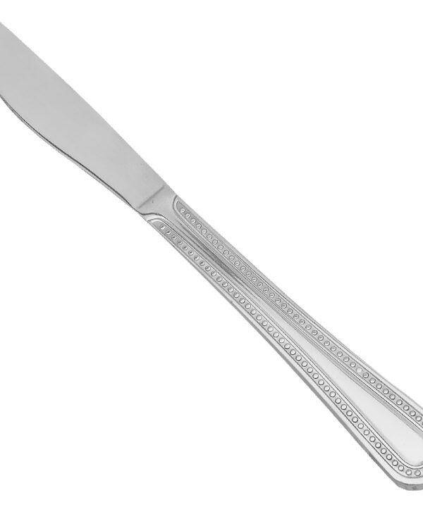 Thunder Group SLNP009 Jewel dinner knife in mirror-finish 18/0 stainless steel, full-length view