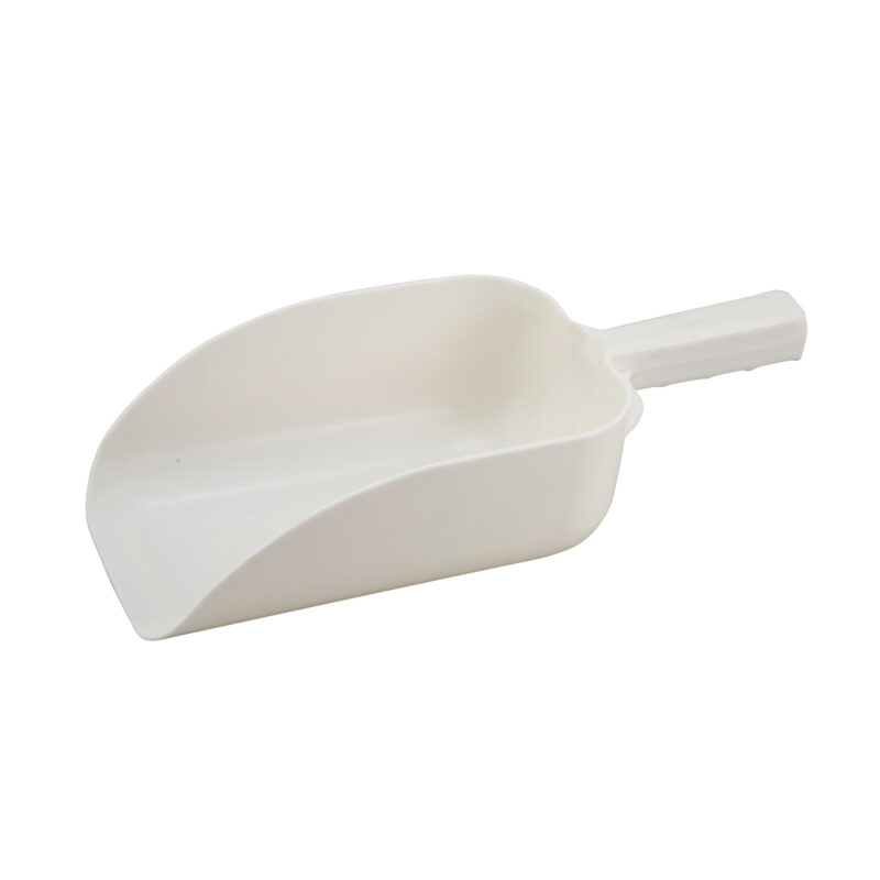 Winco PS-64 White Plastic Scoop - ( 64 oz. )