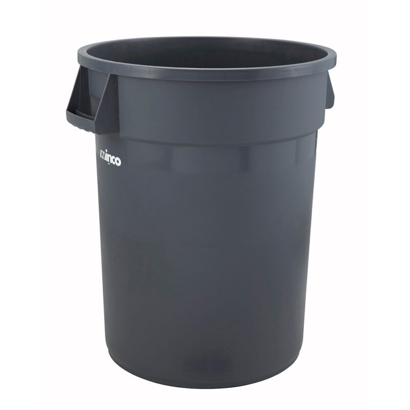 Winco PTC-32G Gray Heavy-Duty Trash Can ( 32 Gallon )