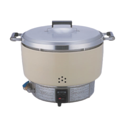 Thunder Group RER55ASN commercial gas rice cooker in stainless steel, front view