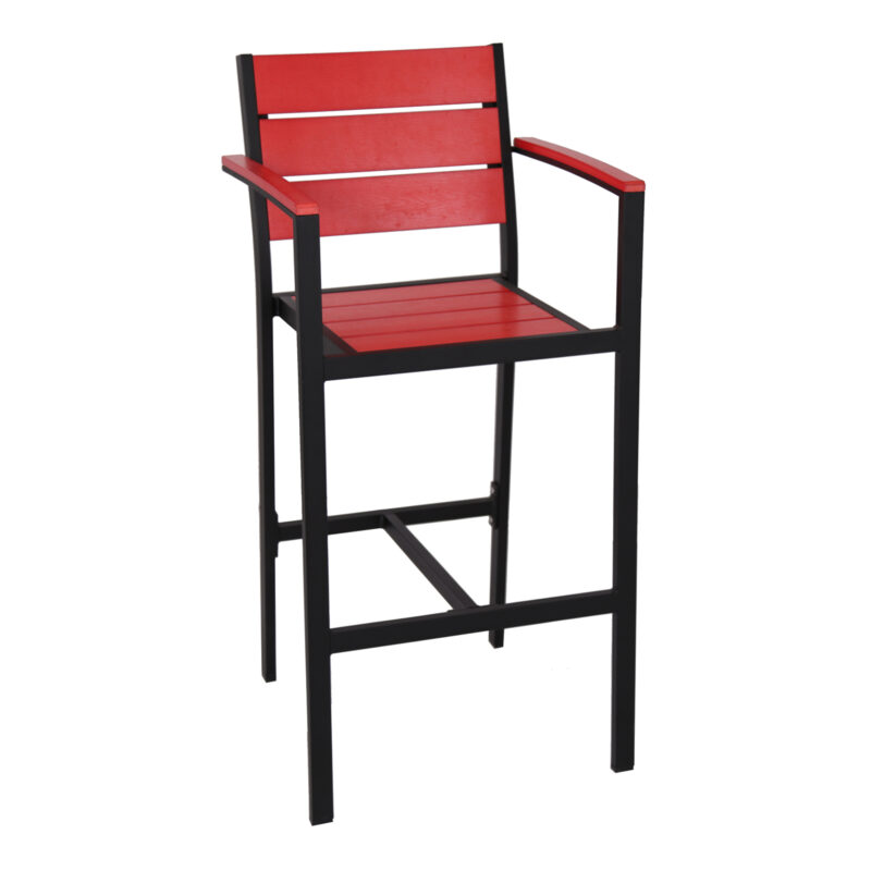 G & A 8816AR Indoor/Outdoor Arm Barstool