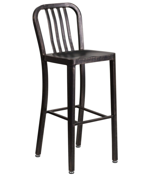 Metal Outdoor Bar Stool | Flash Furniture CH-61200-30-BQ-GG | RHQ Supplies