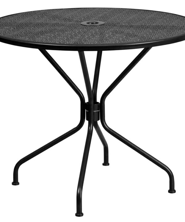 Round Patio Table | Flash Furniture CO-7-BK-GG | RHQ Supplies