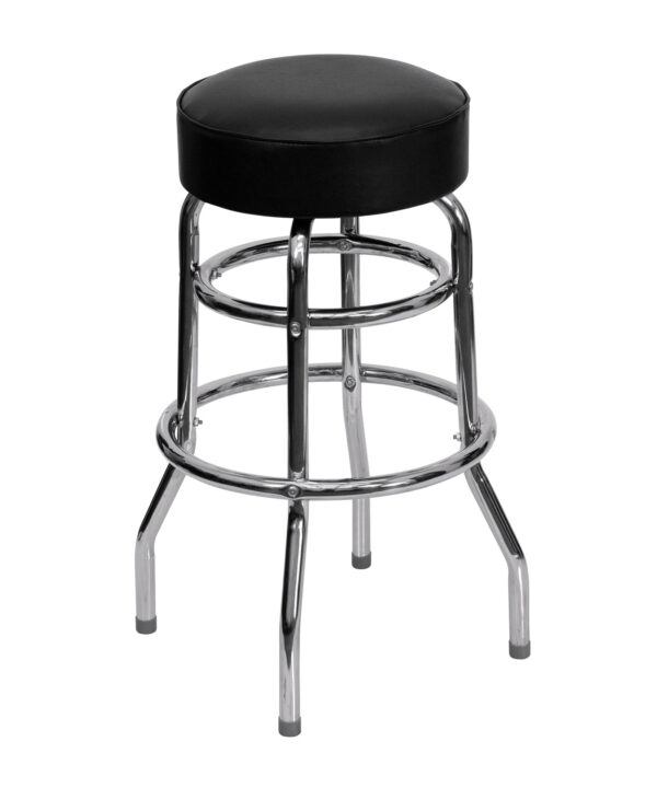 Backless Swivel Bar Stool | Flash Furniture XU-D-100-GG | RHQ Supplies