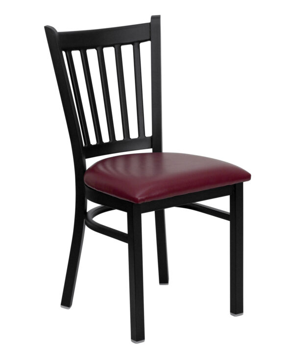 Restaurant Chair | Flash Furniture XU-DG-6Q2B-VRT-BURV-GG | RHQ Supplies