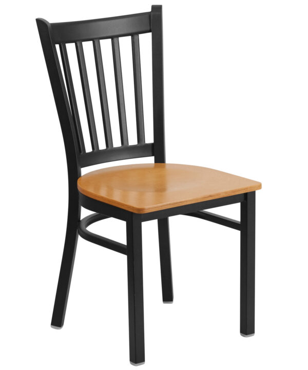 Restaurant Chair | Flash Furniture XU-DG-6Q2B-VRT-NATW-GG | RHQ Supplies