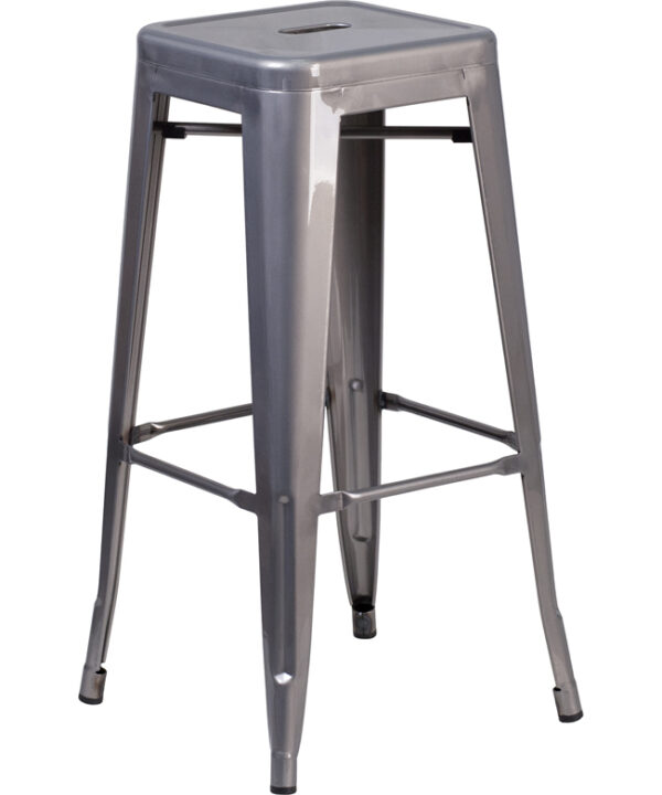 Backless Bar Stool | Flash Furniture XU-DG-TP0004-30-GG | RHQ Supplies