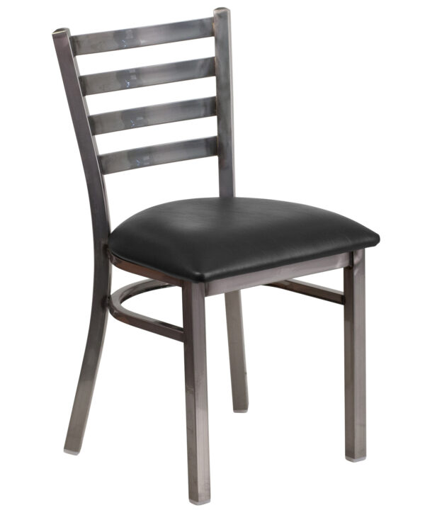 Restaurant Chair | Flash Furniture XU-DG694BLAD-CLR-BLKV-GG | RHQ Supplies