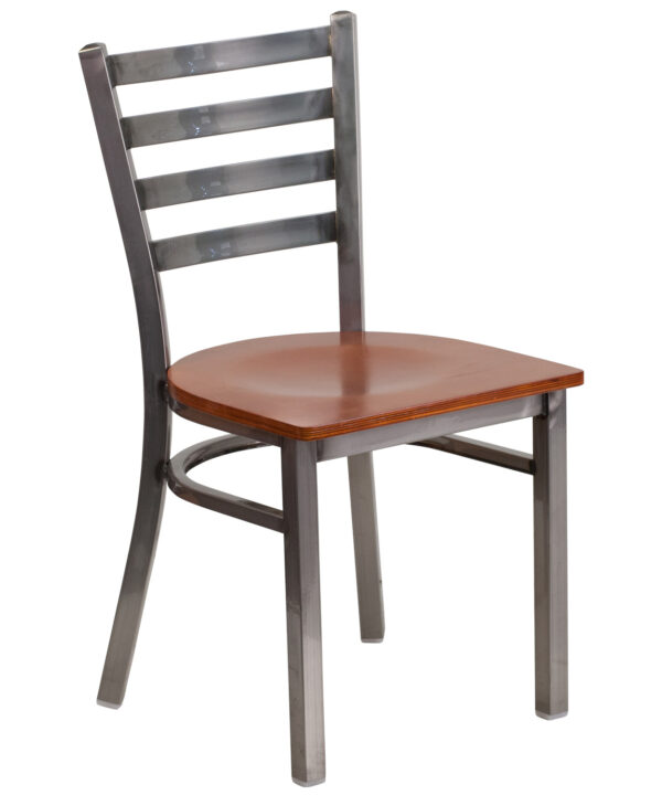 Metal Restaurant Chair | Flash Furniture XU-DG694BLAD-CLR-CHYW-GG | RHQ Supplies