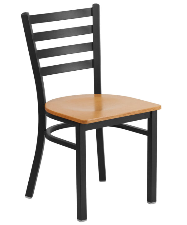 Metal Restaurant Chair | Flash Furniture XU-DG694BLAD-NATW-GG | RHQ Supplies