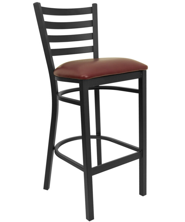 Metal Bar Stool | Flash Furniture XU-DG697BLAD-BAR-BURV-GG | RHQ Supplies