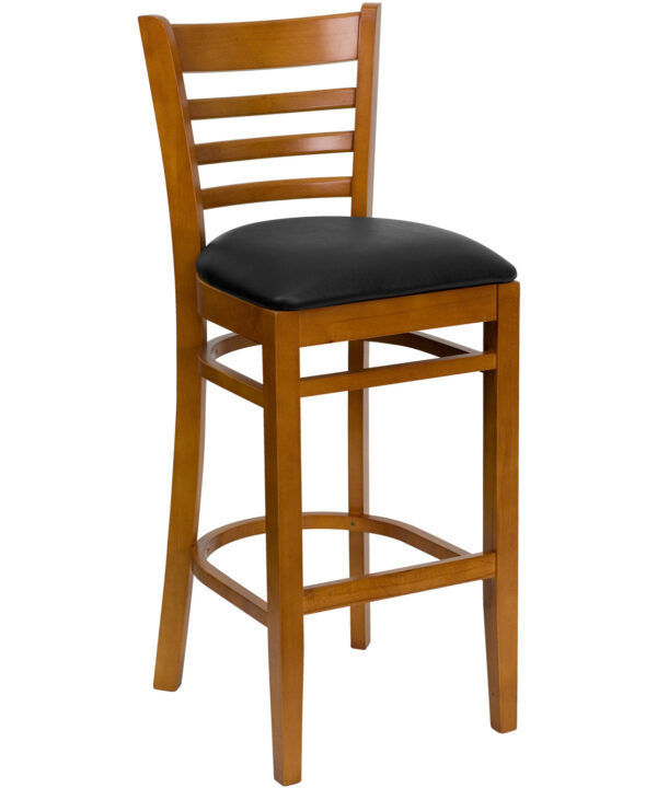 Restaurant Bar Stool | Flash Furniture XU-DGW0005BARLAD-CHY-BLKV-GG | RHQ Supplies