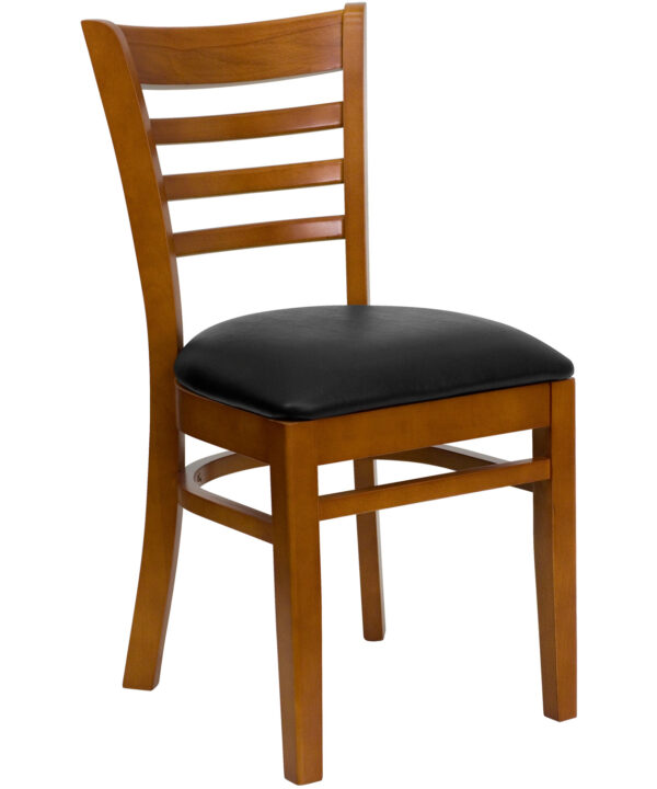 Restaurant Side Chair | Flash Furniture XU-DGW0005LAD-CHY-BLKV-GG | RHQ Supplies