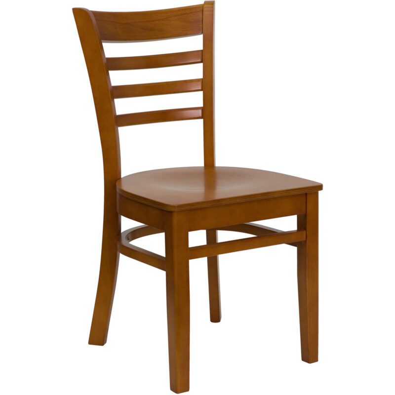 Flash Furniture XU-DGW0005LAD-CHY-GG Restaurant Side Chair w/ Ladder Back - (Cherry)