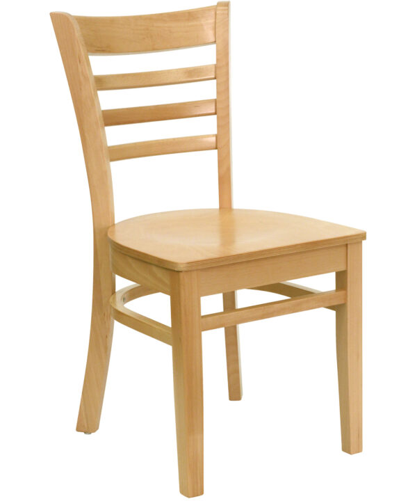 Restaurant Side Chair | Flash Furniture XU-DGW0005LAD-NAT-GG | RHQ Supplies