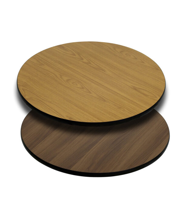 Reversible Table Top | Flash Furniture XU-RD-24-WNT-GG | RHQ Supplies