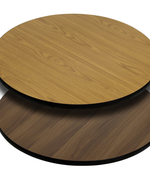 Reversible Round Table Top | Flash Furniture XU-RD-36-WNT-GG | RHQ Supplies
