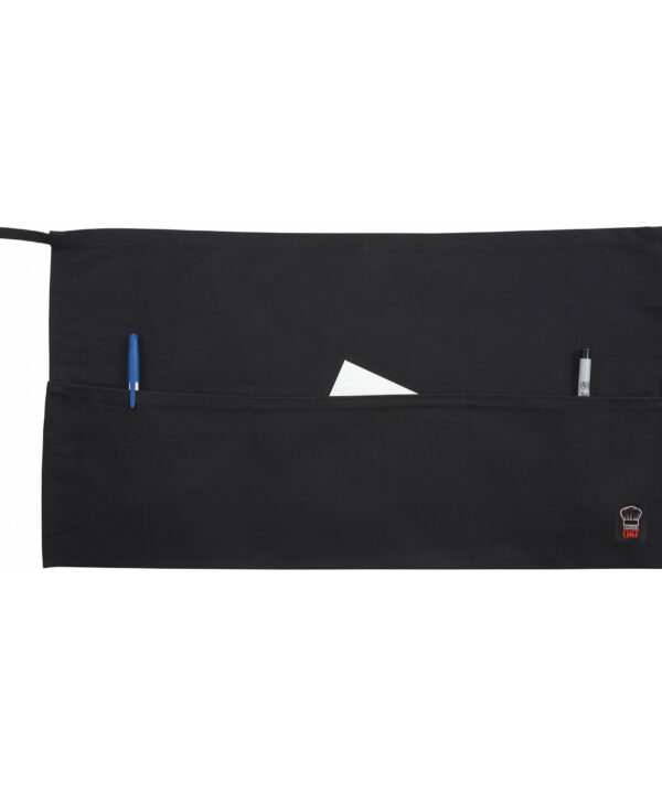 Black 3-Pocket Waist Apron | Winco WA-1221 | RHQ Supply