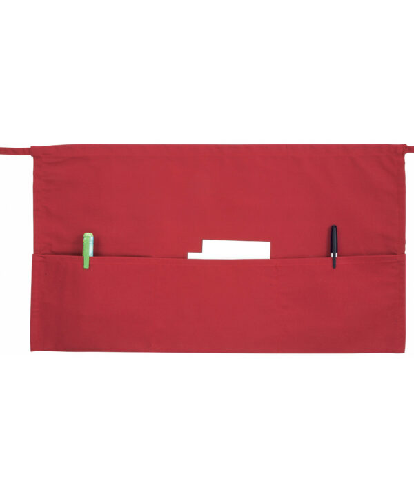 Burgundy 3-Pocket Waist Apron | Winco WA-1221R | RHQ Supply