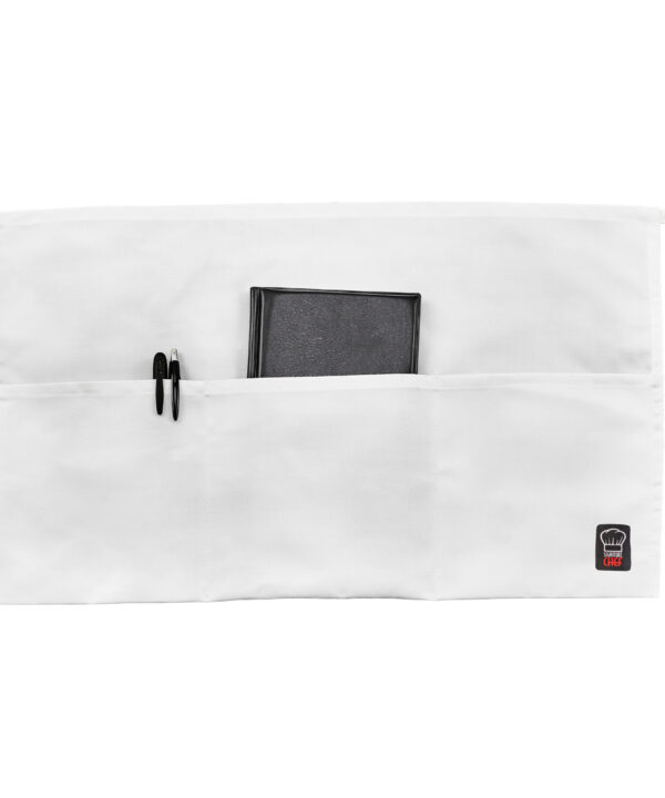 White 3-Pocket Waist Apron | Winco WA-1221W | RHQ Supply