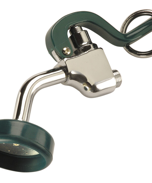 Krowne 21-131L angled pre-rinse spray valve in chrome, front view